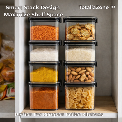 TotaliaZone ™- Air tight kitchen storage container