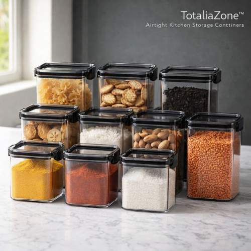 TotaliaZone ™- Air tight kitchen storage container
