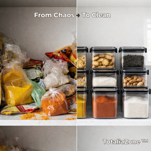TotaliaZone ™- Air tight kitchen storage container