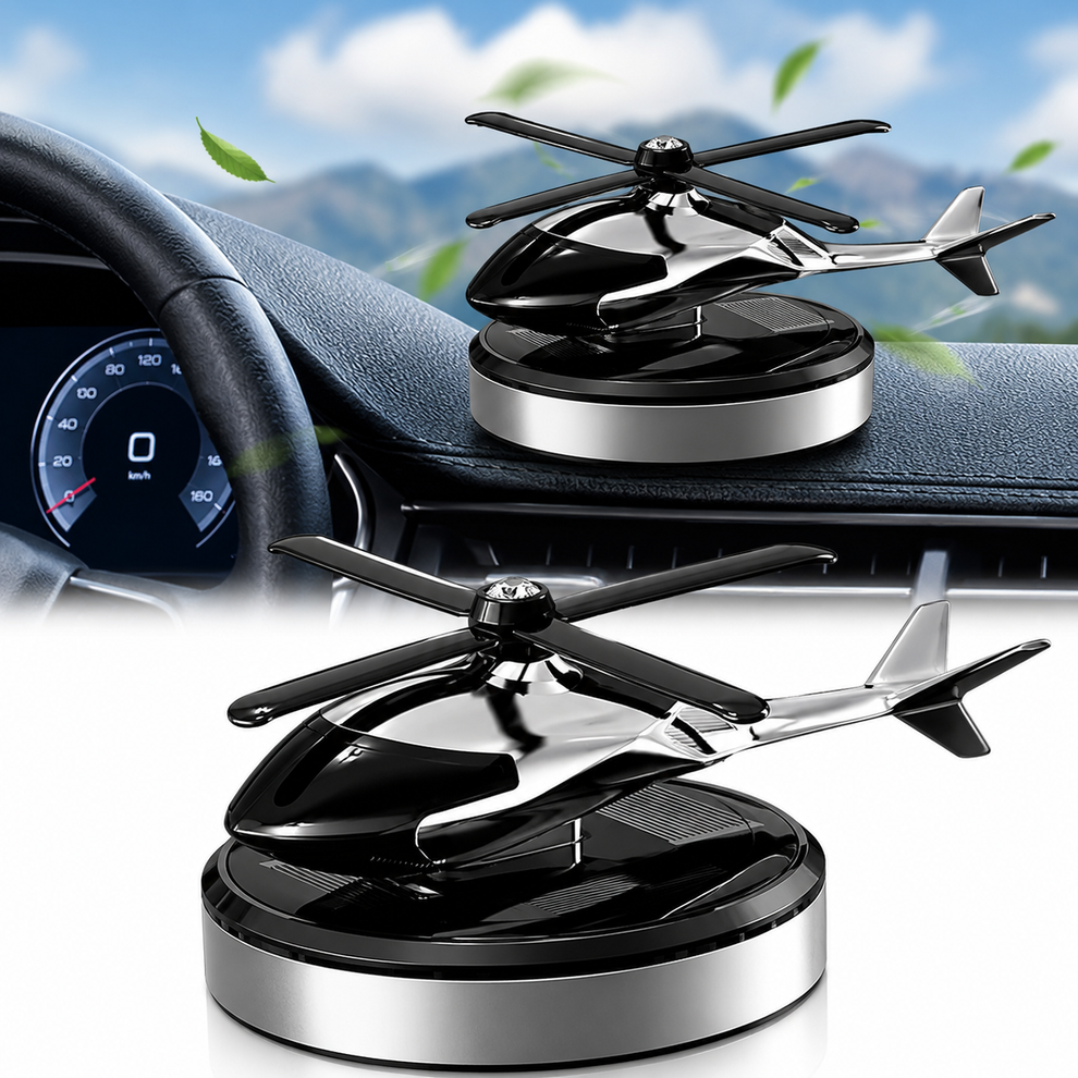 Solar-Helicopter Car Air Freshener