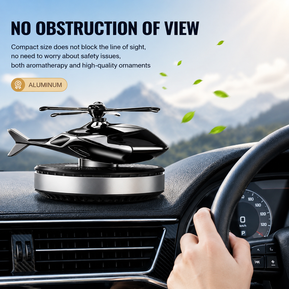 Solar-Helicopter Car Air Freshener